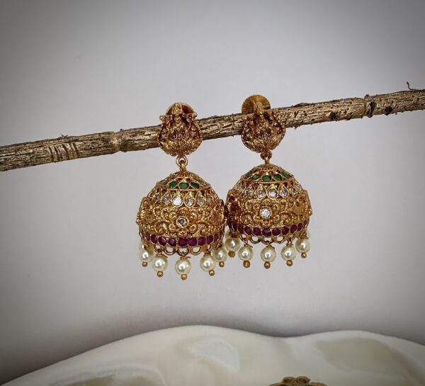 Lakshmi Jumkas Pearl