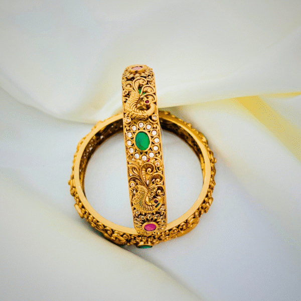 Royal Plume Peacock Bangles - Image 3
