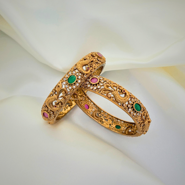 Royal Plume Peacock Bangles - Image 2