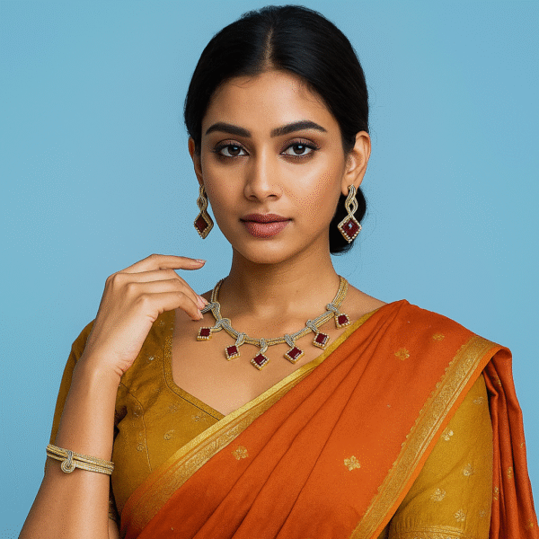 Ruby /  Green - Square Loop AD Set - Image 2