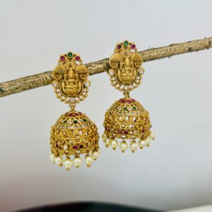 Lakshmi Devi Antique Jhumkas
