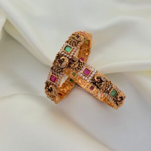 Peacock Prism Antique Bangles