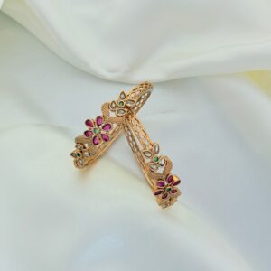 Petal Bloom Floral Bangles