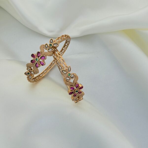 Petal Bloom Floral Bangles - Image 2