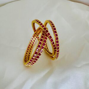 Ruby Glow Bangles