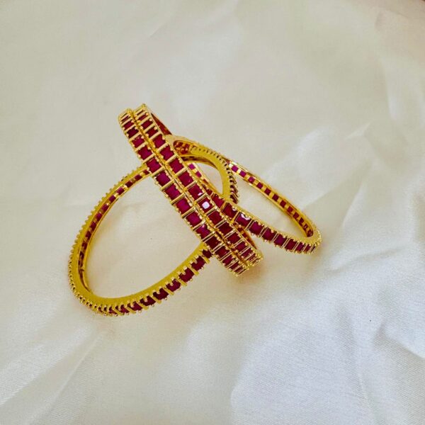 Ruby Glow Bangles - Image 2