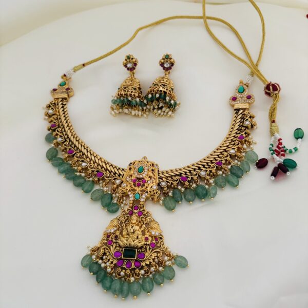 Lakshmi jalebi Temple Necklace