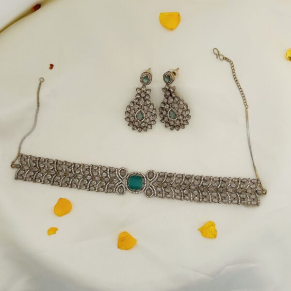 Stone- Centered AD Choker Set - Image 6