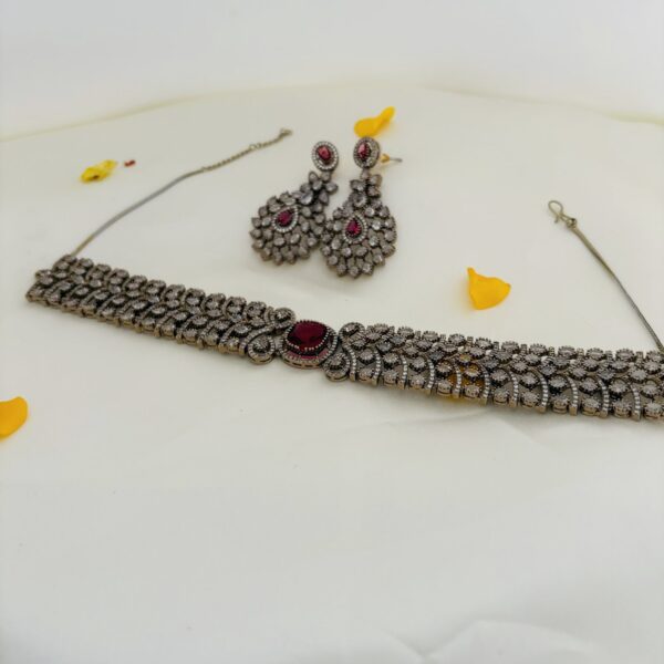 Stone- Centered AD Choker Set - Image 3
