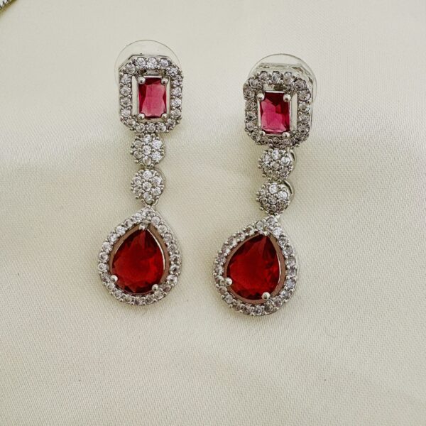 Ruby / Green Teardrop Sparkle - Image 3