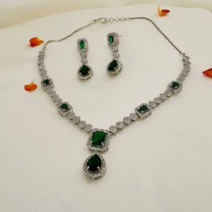 Ruby / Green Teardrop Sparkle