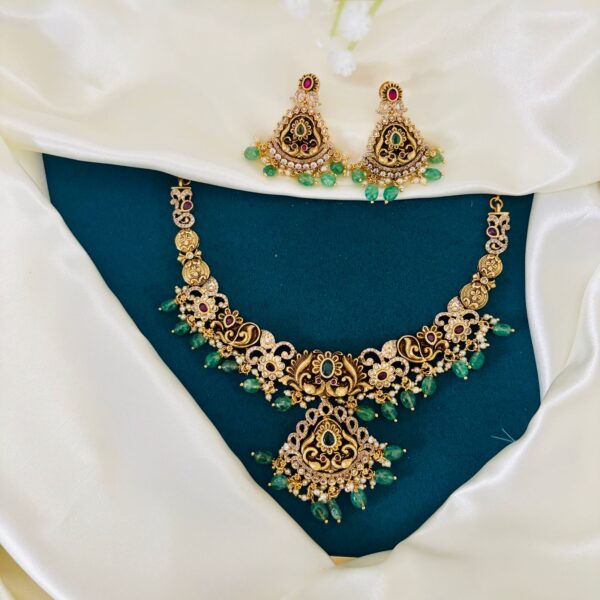 Emerald Drop Necklace - Image 2