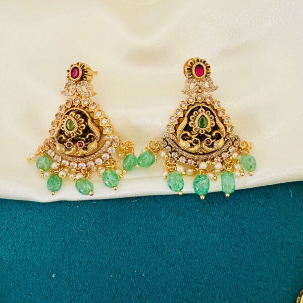 Emerald Drop Necklace - Image 3