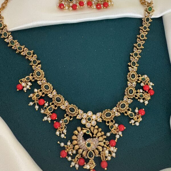 Peacock Bloom Necklace - Image 3