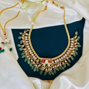 Russian Beads Moissanite Necklace
