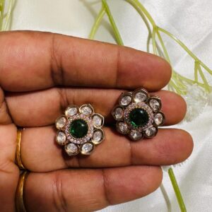 Polki Bloom Stud Earrings