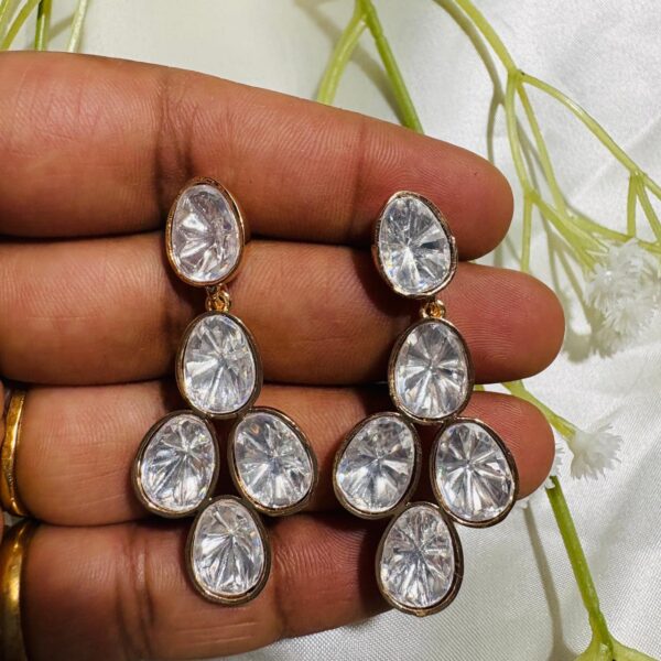 Classic Polki Drop Earrings