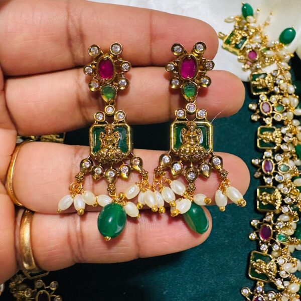 Lakshmi Gutta Pusalu Necklace Set - Image 3