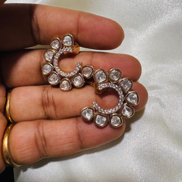 Polki Diamond Look Earrings