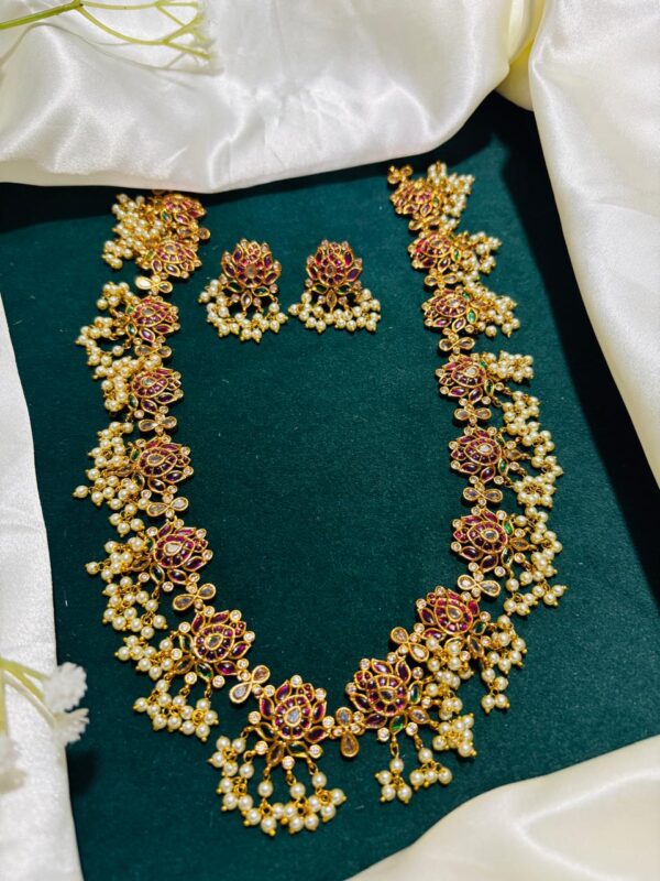 Lotus Guttapusalu Necklace Set - Image 2