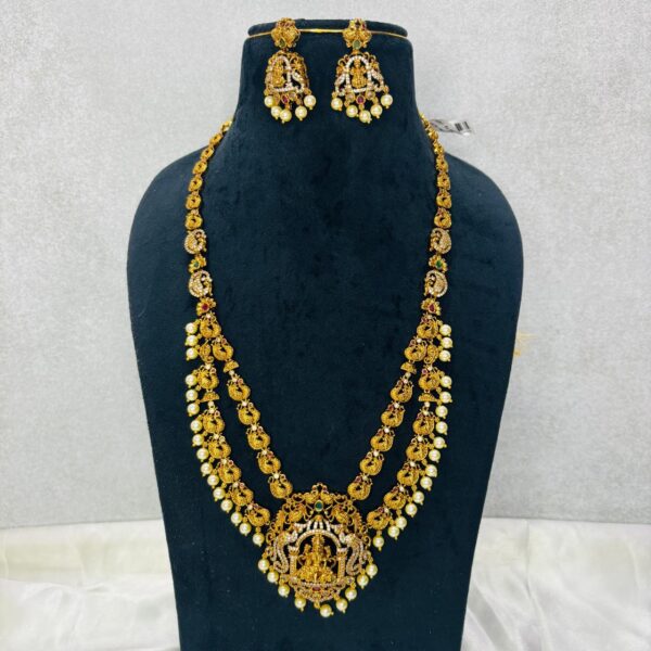 Double Layer Lakshmi Temple Necklace