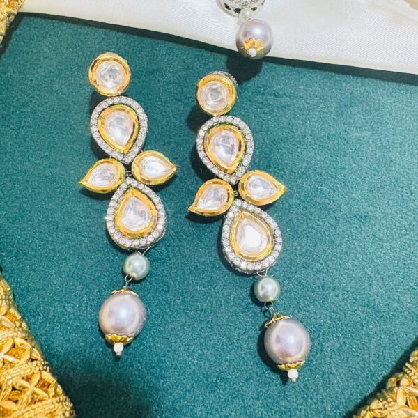 Kundan Kante Style Bridal Set - Image 2