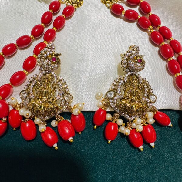 Double Layer Bead pendent Set - Image 4