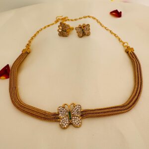 Elegant Butterfly Pendant set