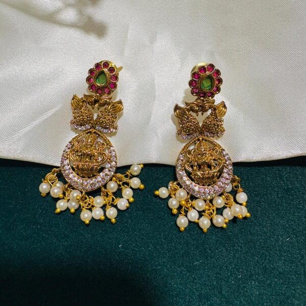 Multi Floral Lakshmi Short Necklace - Image 4