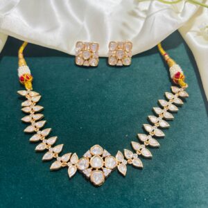 Moissanite Diamond-Cut Necklace Set