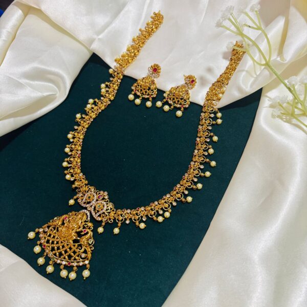 Thin Chain Lakshmi Haram - Image 2