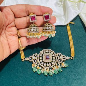 Premium Moissanite Stones Choker Set