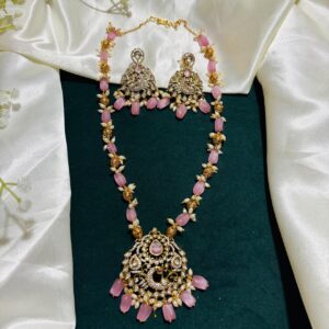 Kundan Peacock Pendant Necklace