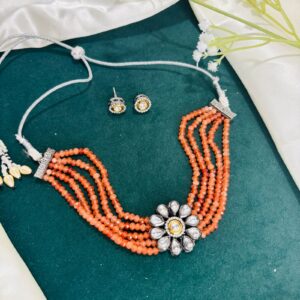 Multi-Strand Beaded Choker