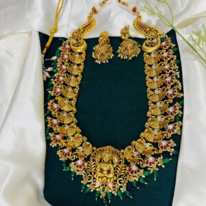 Grand Peacock Bridal Haram Set