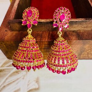 Ruby Stone AD Jhumka