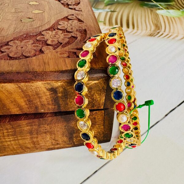Panchaloha Navaratna Bangles - Image 2