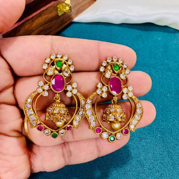 Antique Chandbali Earrings