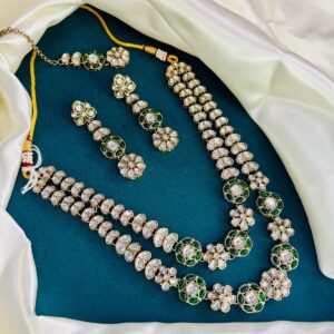 Double Layer Kundan Necklace Set