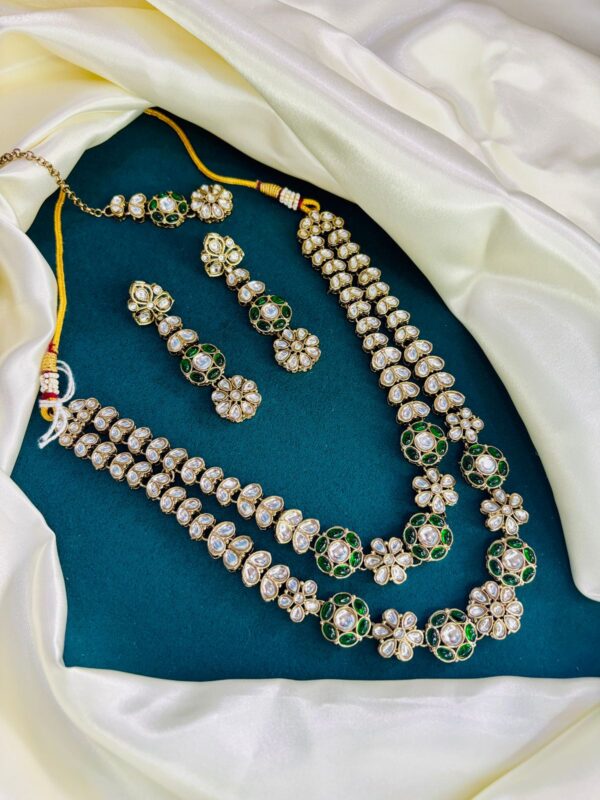 Double Layer Kundan Necklace Set