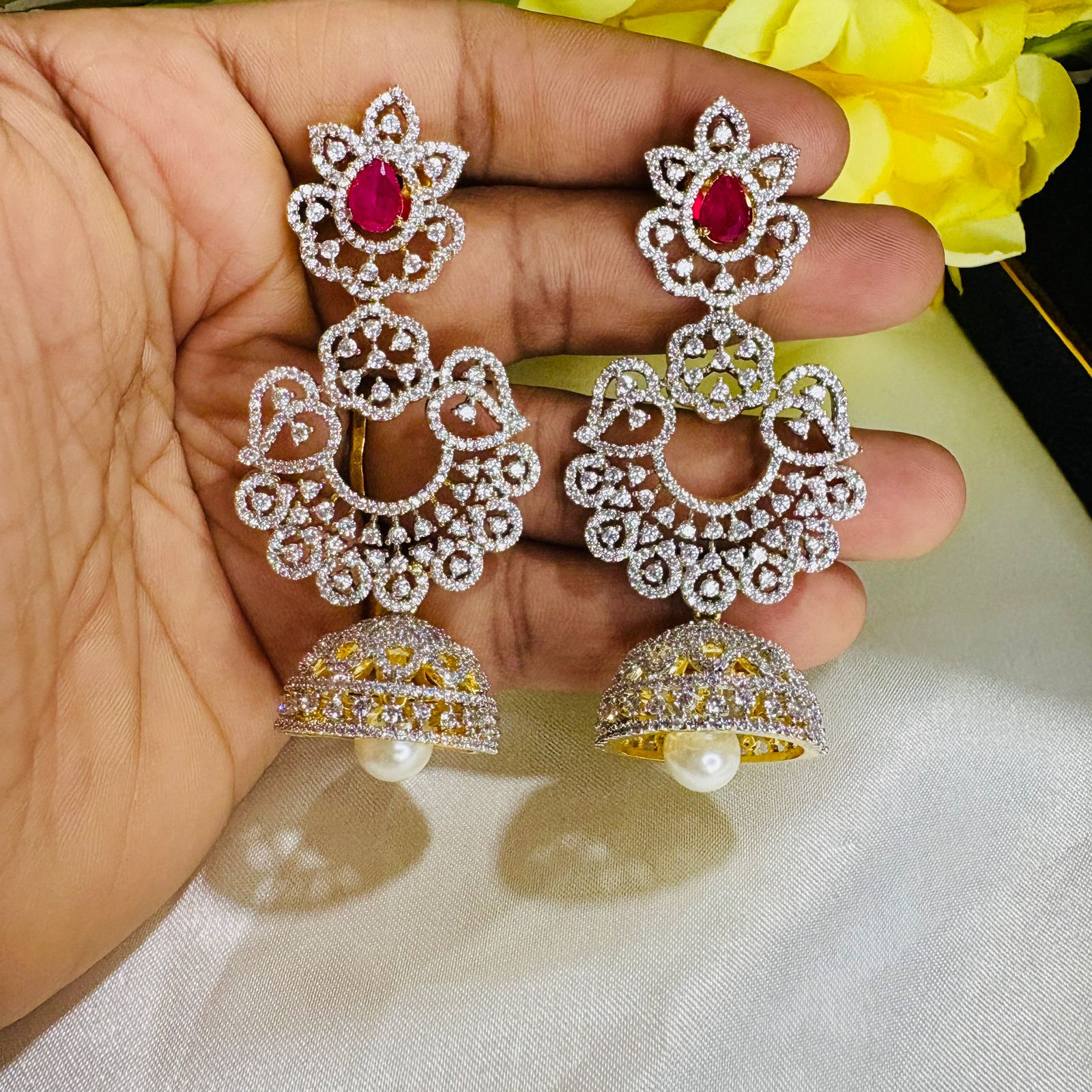 AD Diamond look Jhumka